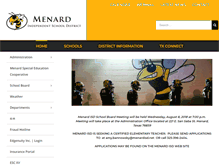 Tablet Screenshot of menardisd.net